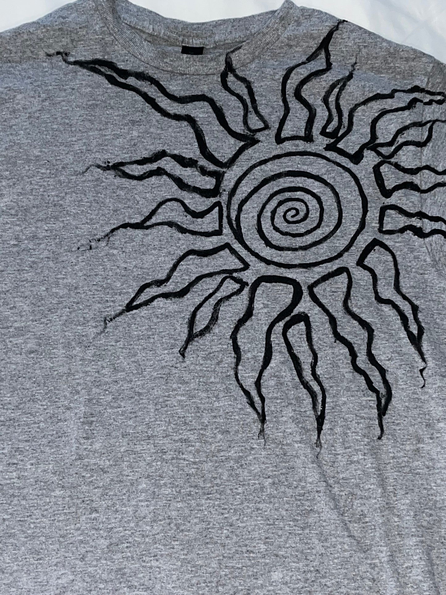 Hand Painted Sun Spiral Shirt